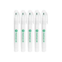 Kit 5 Canetas Mini Marcador de Pele Montserrat Não Estéril de Fácil Remoção para Botox