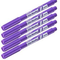 Kit 5 Canetas Viscot 1450xl-200 Ponta Fina Regular - Roxa