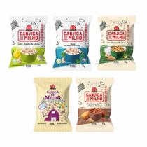 Kit 5 Canjicas Okoshi: Sal, Açúcar Coco, Cacau, Zero, eite Kit 5 Canjicas Okoshi: Sal, Açúcar Coco, Cacau, Zero, eite