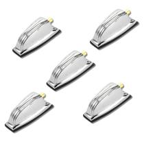 Kit 5 Canoa Para Bumbo Tom Surdo Cromo Bucha 5Mm Pinguim Kit 5 Canoa Para Bumbo Tom Surdo Cromo Bucha 5Mm Pinguim