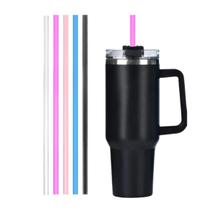 Kit 5 Canudo Para Copo Do Neymar Plástico Reutilizável 30cm