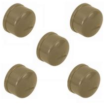 Kit 5 Cap Soldável 32mm Marrom Plastilit