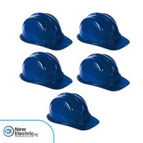 Kit 5 capacete azul claro s/jugular - vonder