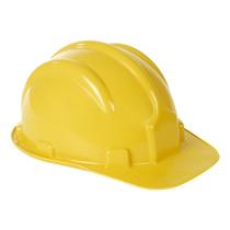Kit 5 capacete plt plastcor em polietileno selo inmetro amarelo c.a 31469