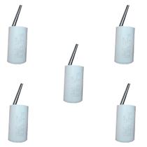 Kit 5 capacitor 10ufx 250v2 fios metalizado tri