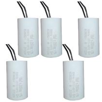 Kit 5 capacitor 15x250v 2 fios metalizado tri