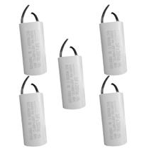 Kit 5 capacitor 2x250v 2 fios metalizado tri Kit 5 capacitor 2x250v 2 fios metalizado tri