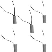 Kit 5 capacitor 5x250v 2 fios metalizado tri