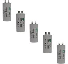 Kit 5 Capacitor Permanente 100uF 380/400Vac EPX com Terminal Duplo