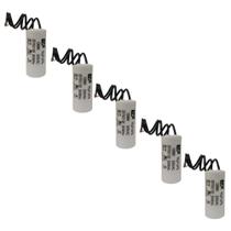 Kit 5 Capacitor Permanente 10uF 250Vac EPX com Fio