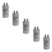 Kit 5 Capacitor Permanente 10uF 380/400Vac EPX com Terminal Duplo