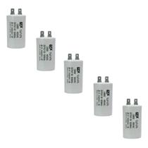 Kit 5 Capacitor Permanente 12uF 380/400Vac EPX com Terminal Duplo