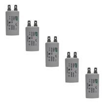 Kit 5 Capacitor Permanente 1uF 440/450Vac EPX com Terminal Duplo Kit 5 Capacitor Permanente 1uF 440/450Vac EPX com Terminal Duplo