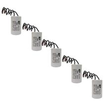 Kit 5 Capacitor Permanente 20uF 250Vac EPX com Fio
