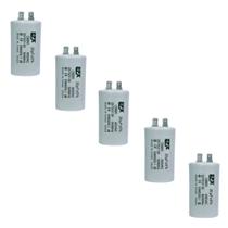 Kit 5 Capacitor Permanente 20uF 380/400Vac EPX com Terminal Duplo