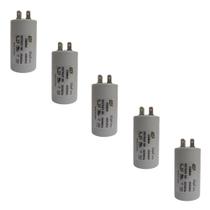 Kit 5 Capacitor Permanente 20uF 440/450Vac EPX com Terminal Duplo