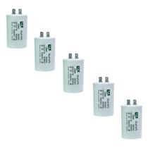Kit 5 Capacitor Permanente 25uF 440/450Vac EPX com Terminal Duplo Kit 5 Capacitor Permanente 25uF 440/450Vac EPX com Terminal Duplo