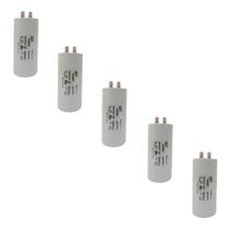 Kit 5 Capacitor Permanente 30uF 380/400Vac EPX com Terminal Duplo