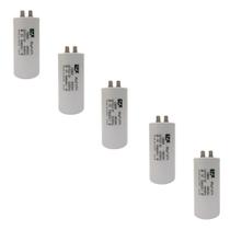 Kit 5 Capacitor Permanente 40uF 380/400Vac EPX com Terminal Duplo