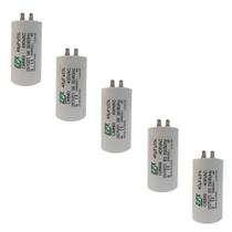 Kit 5 Capacitor Permanente 45uF 380/400Vac EPX com Terminal Duplo