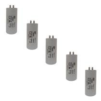 Kit 5 Capacitor Permanente 60uF 380/400Vac EPX com Terminal Duplo
