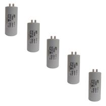 Kit 5 Capacitor Permanente 60uF 440/450Vac EPX com Terminal Duplo