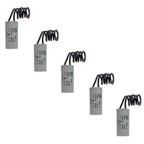 Kit 5 Capacitor Permanente 90uF 250Vac EPX com Fio Kit 5 Capacitor Permanente 90uF 250Vac EPX com Fio
