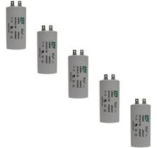 Kit 5 Capacitor Permanente 90uF 380/400Vac EPX com Terminal Duplo