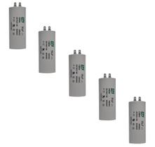Kit 5 Capacitor Permanente 90uF 440/450Vac EPX com Terminal Duplo