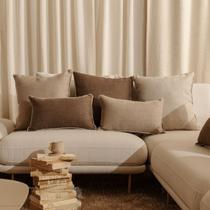 Kit 5 Capas Almofadas Linho Veneto Tom Sobre Tom