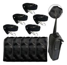 Kit 5 Capas Couro Para Rádio De Comunicação Intelbras Rc3002