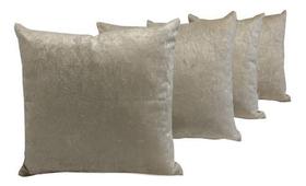 Kit 5 Capas De Almofadas Decorativas Sued Lisas 45x45 Lindas