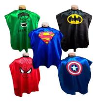 Kit 5 Capas De Corte Infantil Cabeleireiro E Barbeiro Cetim Kit 5 Capas De Corte Infantil Cabeleireiro E Barbeiro Cetim