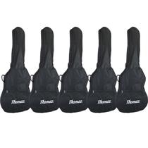 Kit 5 Capas para Violão Clássico Acústico Preta Thomaz
