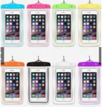 Kit 5 Capas Protetoras De Celular Prova D'Água Impermeável Praia Piscina Motoboy