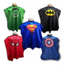Kit 5 Capas Super Heróis Para Corte Infantil Barbeiro Kit 5 Capas Super Heróis Para Corte Infantil Barbeiro