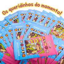 Kit 5 Cards Para Pintar Bob Goods Com Ilustrações Colecionaveis