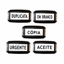 Kit 5 Carimbos Automatico com Dizeres Variados