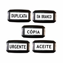Kit 5 Carimbos Automatico com Dizeres Variados