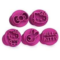 Kit 5 Carimbos Brigadeiros Docinhos Molde Festa Confeitaria HELLO KITTY MASSAS E BISCOITO