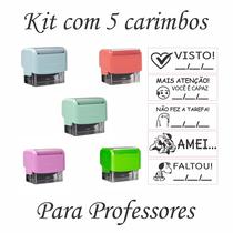 Kit 5 Carimbos Prontos Para Professores Igual A Foto 3911