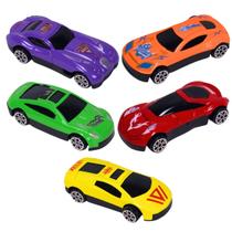 Kit 5 Carrinhos Miniatura Esportivo Roda Livre Metal Sortidos Escala 1:64 - Castela Kit 5 Carrinhos Miniatura Esportivo Roda Livre Metal Sortidos Escala 1:64 - Castela