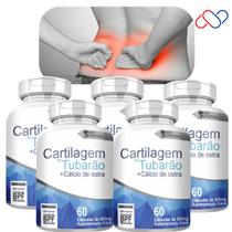 Kit 5 Cartilagem De Tubarão + Cálcio De Ostra de 800mg
