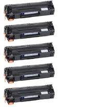 Kit 5 Cartuchos Toner Impressora Cb435 Cb436 285 85a 436 435