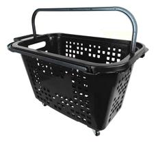 KIT 5 Cesta de Compras Com Rodas Carrinho Extra Grande 40lts Supermercado