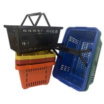 Kit 5 Cesta De Mercado Cestinhas Supermercado Compras Loja Kit 5 Cesta De Mercado Cestinhas Supermercado Compras Loja