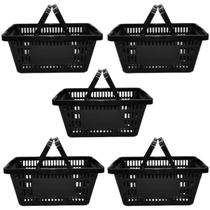 Kit 5 Cesta Plástica de Supermercado 13 Litros Kit 5 Cesta Plástica de Supermercado 13 Litros