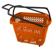 KIT 5 Cestas Cestinhas de Compras Com Rodas Rodinhas 30Lts KIT 5 Cestas Cestinhas de Compras Com Rodas Rodinhas 30Lts