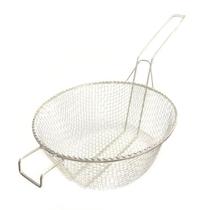 Kit 5 Cesto Peneira Fritura Salgados Fritadeira Reforçada Kit 5 Cesto Peneira Fritura Salgados Fritadeira Reforçada