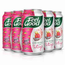 Kit 5 Chá Branco c/ Pitaya Zero Caloria FEEL GOOD 330ml Kit 5 Chá Branco c/ Pitaya Zero Caloria FEEL GOOD 330ml